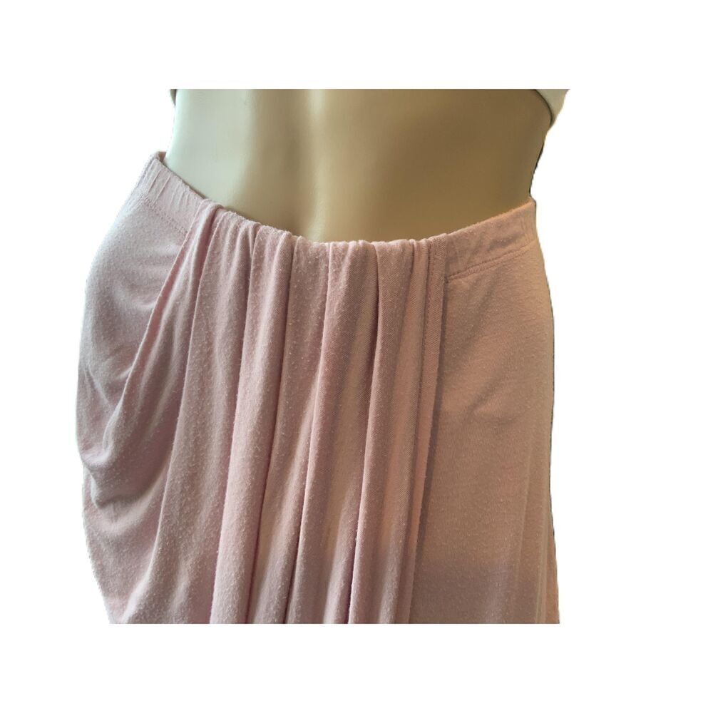 Love J Pink Elastic Waistband Solid Color Harem Skirt Size Med - Picture 2 of 12